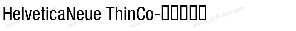 HelveticaNeue ThinCo字体转换